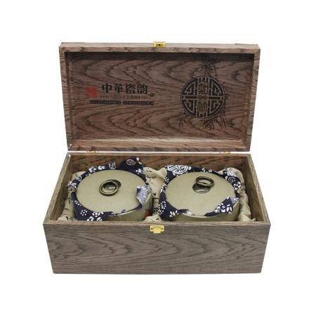 中华瓷韵系列 2罐熟普洱茶 8两装 精致礼品